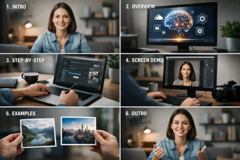 Сценарий обучающего видео с ИИ: шаблон
